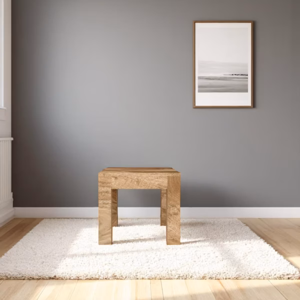 small mango wood lamp table