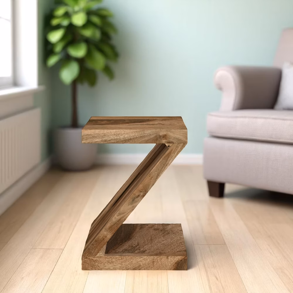 z shelf unit in mango wood