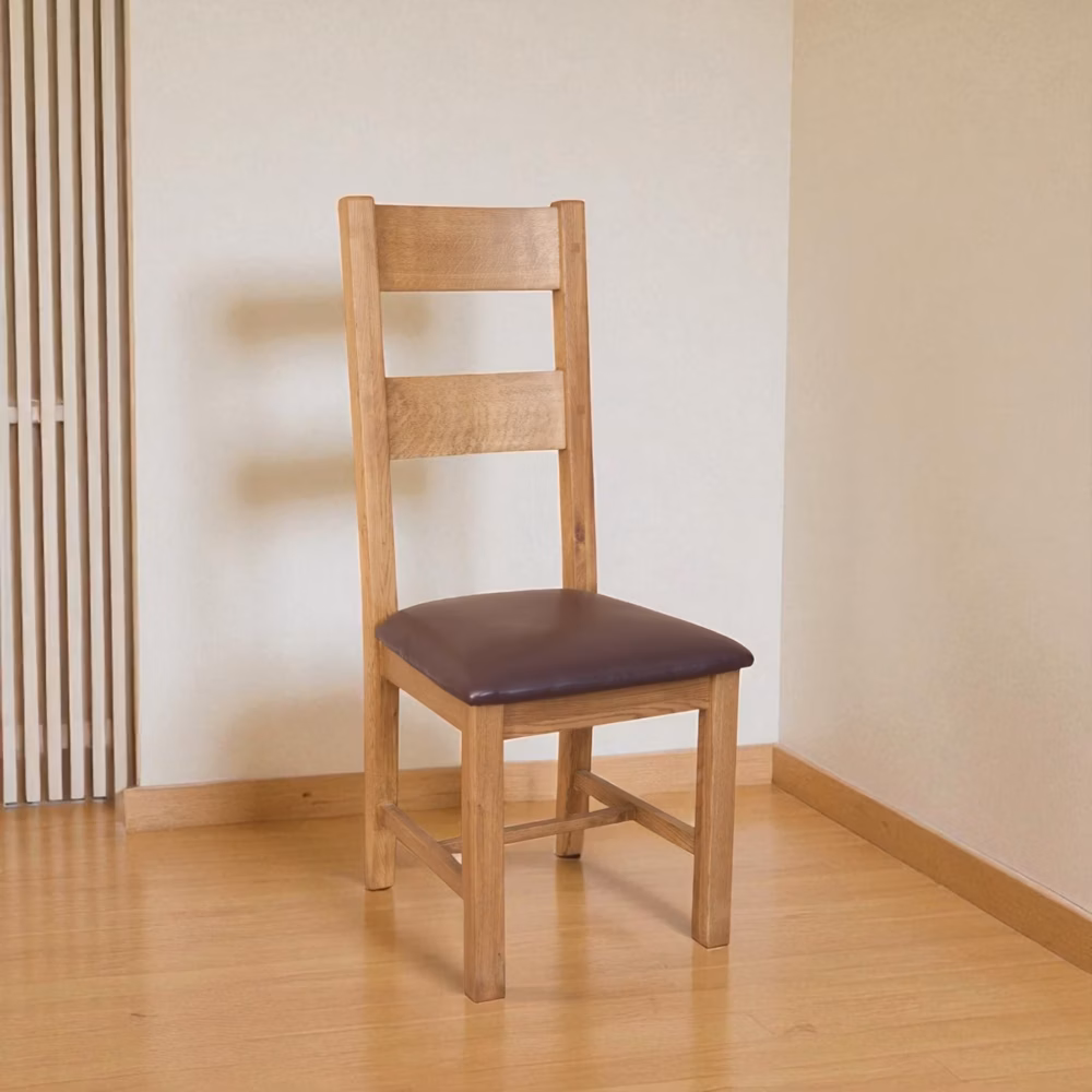 Melbourne Rustic Country Oak Dining Chair
