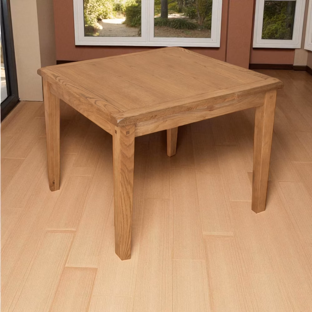Melbourne Rustic Country Oak Square Table