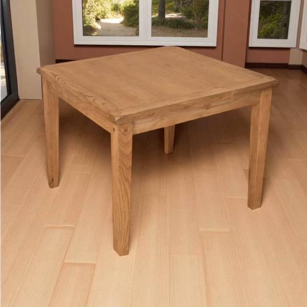 Melbourne Rustic Country Oak Square Table