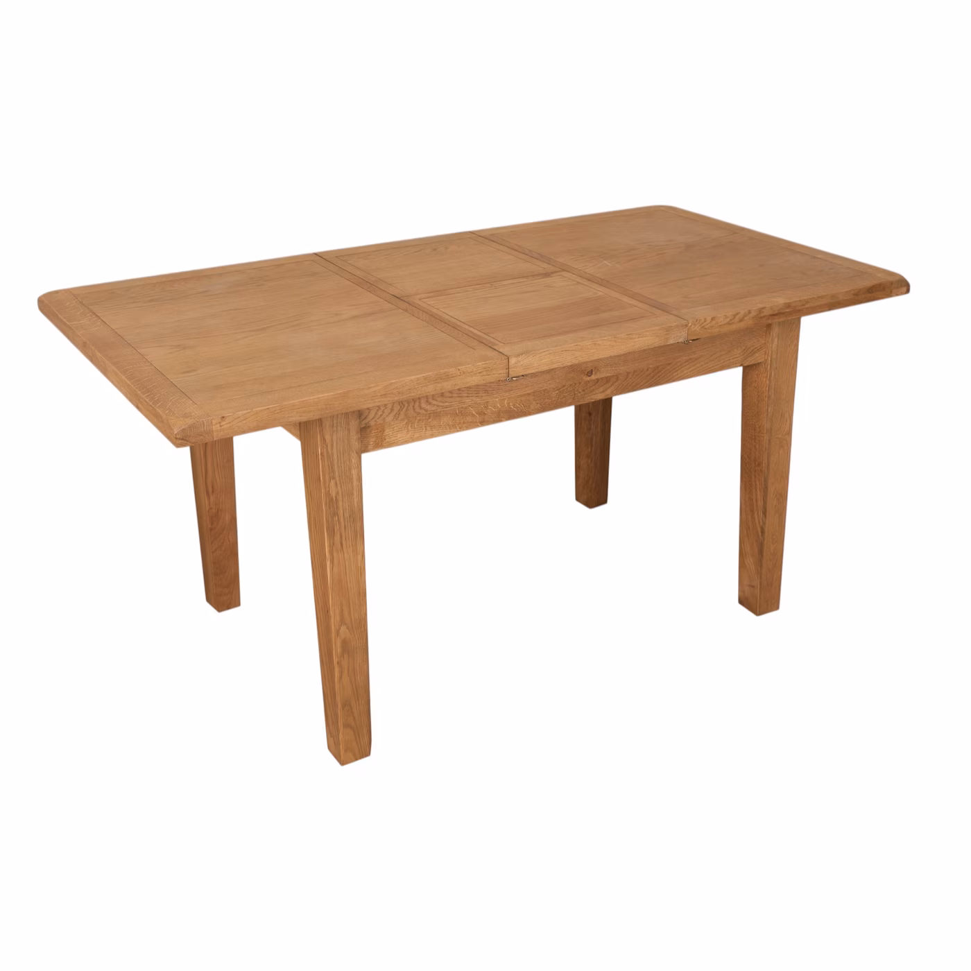 Melbourne Rustic Country Oak Medium Extending Table - Image 4