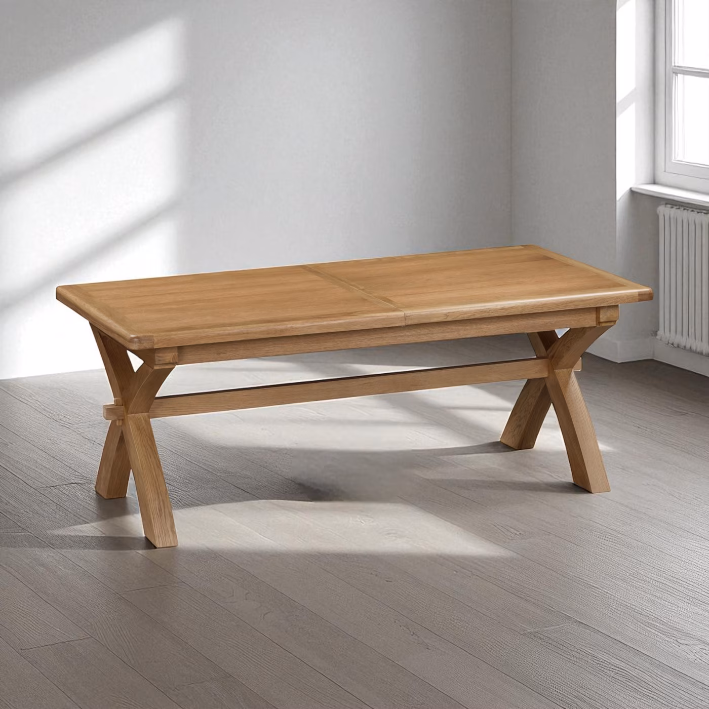 Hopwood Cross Leg Ext Dining Table 1.5/2.0M