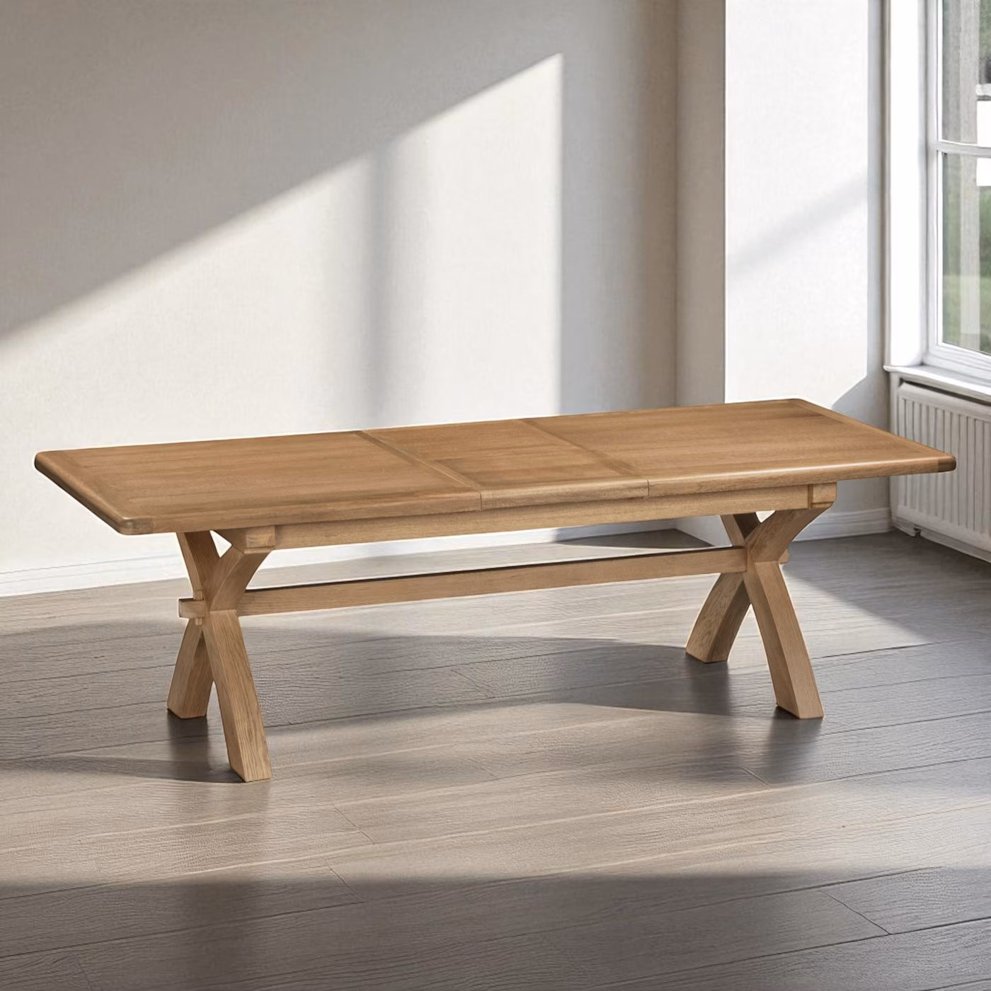 Hopwood Cross Leg Ext Dining Table 1.5/2.0M