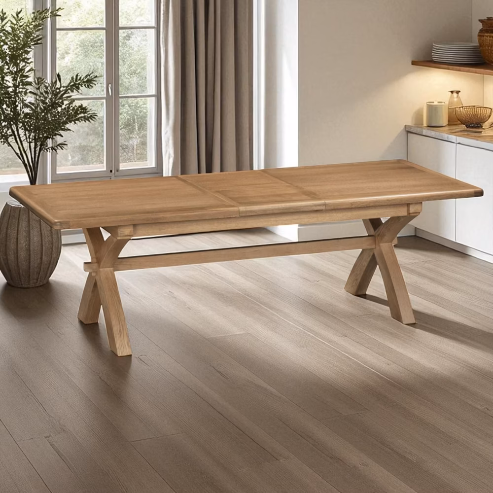Hopwood Cross Leg  Ext Dining Table 2.0/2.5M