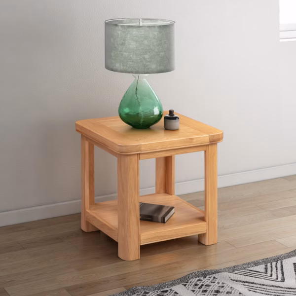 Canterbury Oak Lamp Table
