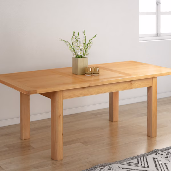 Canterbury Oak Butterfly Extending Dining Table