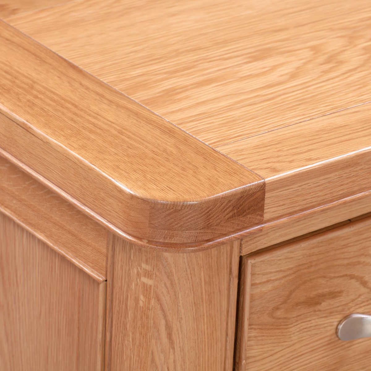 Canterbury Oak Three Over Four Wide Chest of Drawers