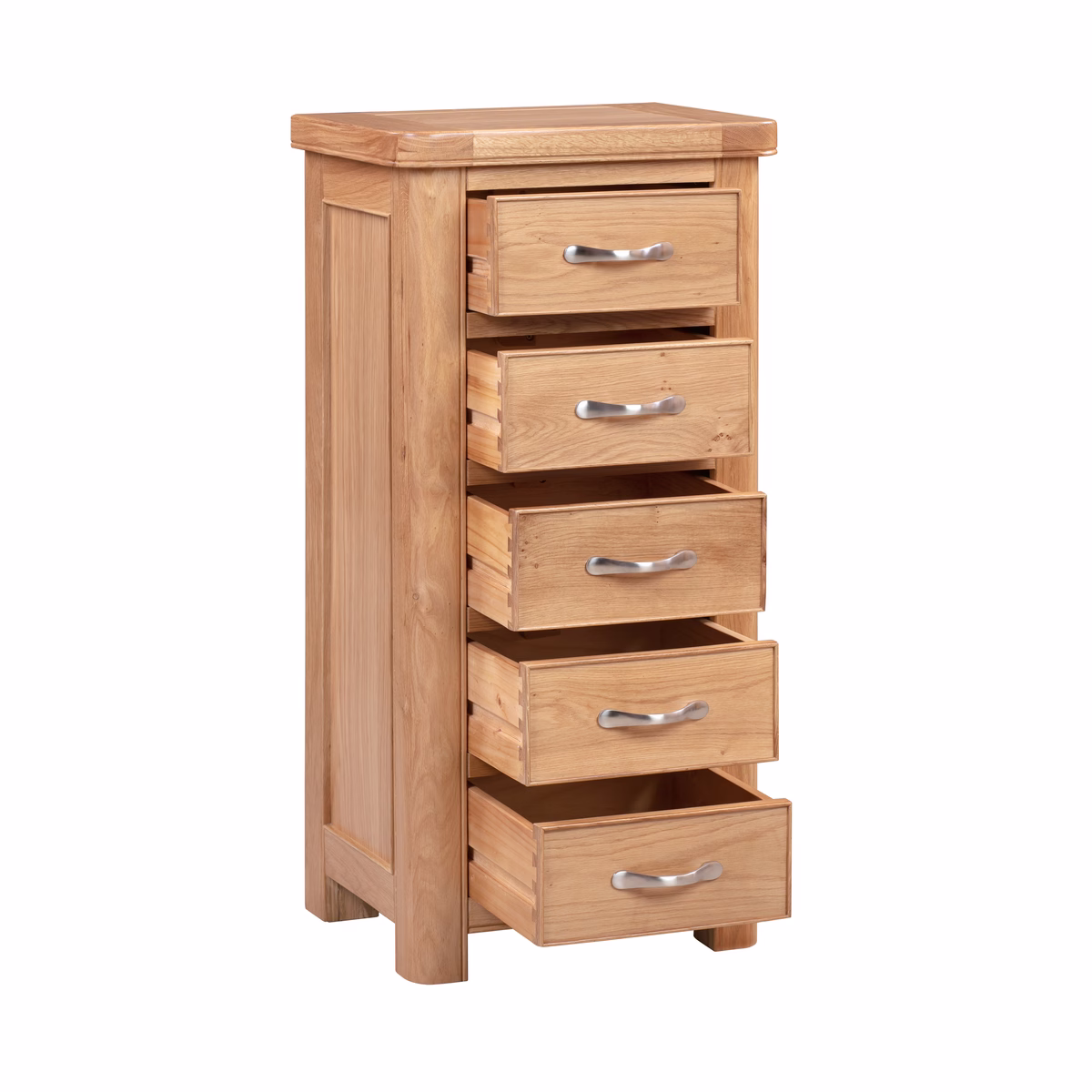 Canterbury Oak Five Drawer Tall Chest