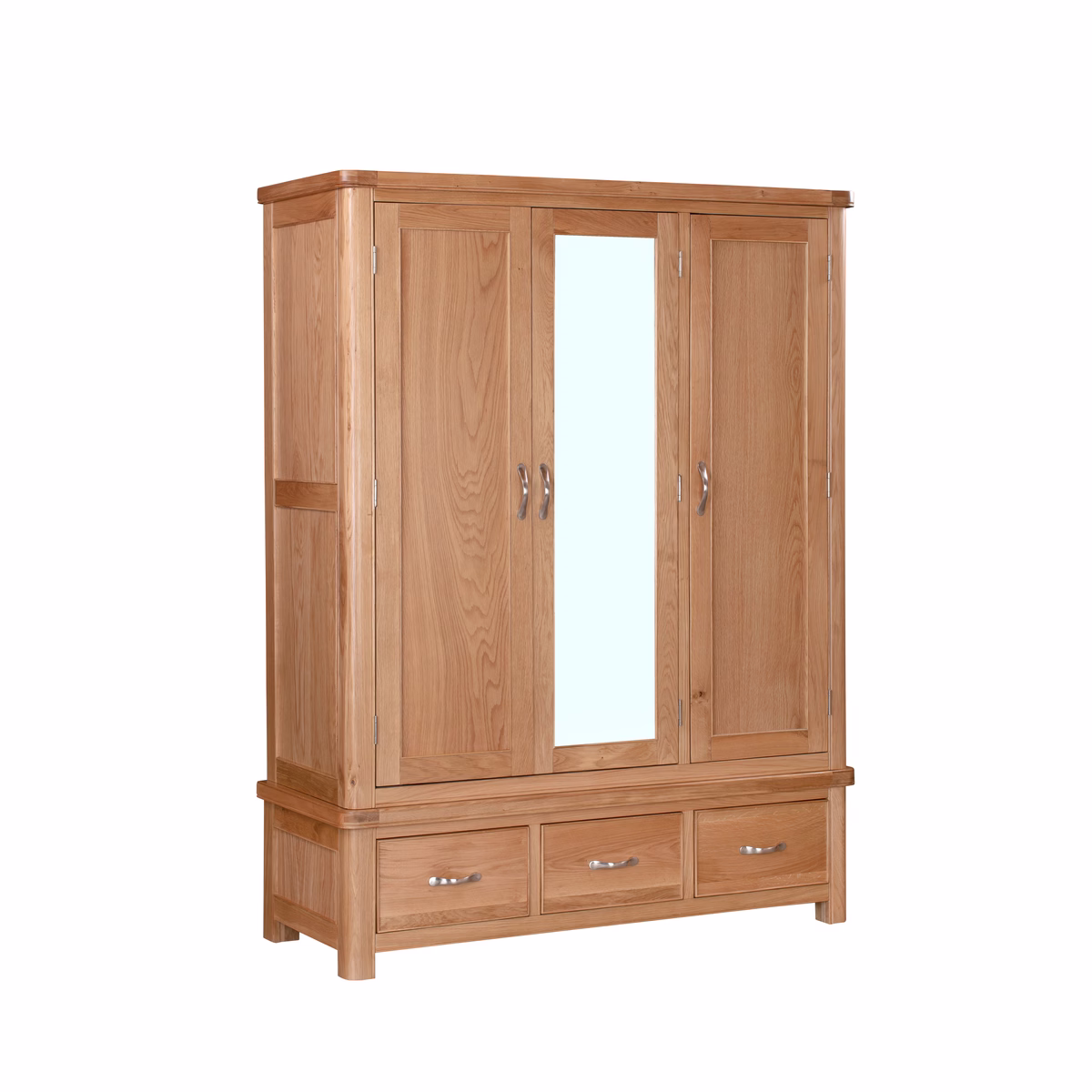 Canterbury Oak Triple Wardrobe