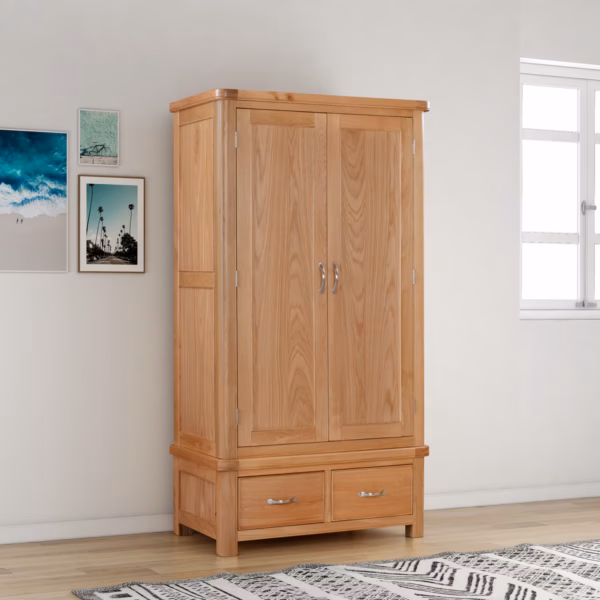 Canterbury Oak Double Wardrobe