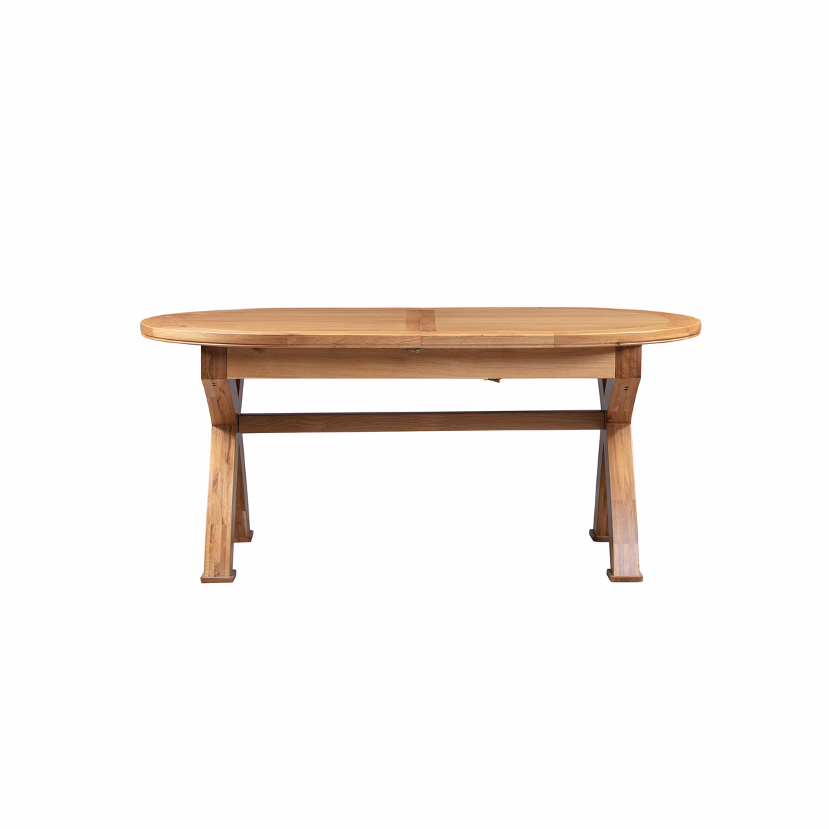 Canterbury Oak Oval Cross Leg Extending Dining Table