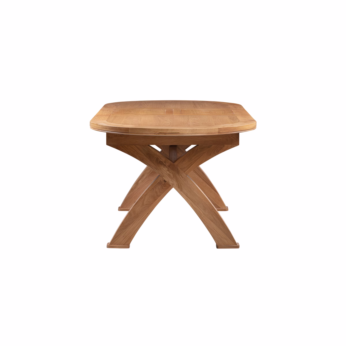 Canterbury Oak Oval Cross Leg Extending Dining Table