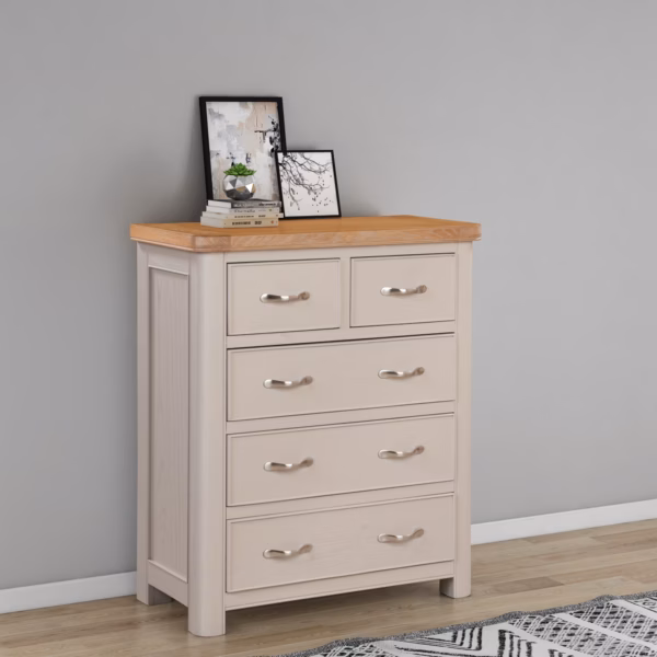 Canterbury Painted Two Over Three Chest of Drawers