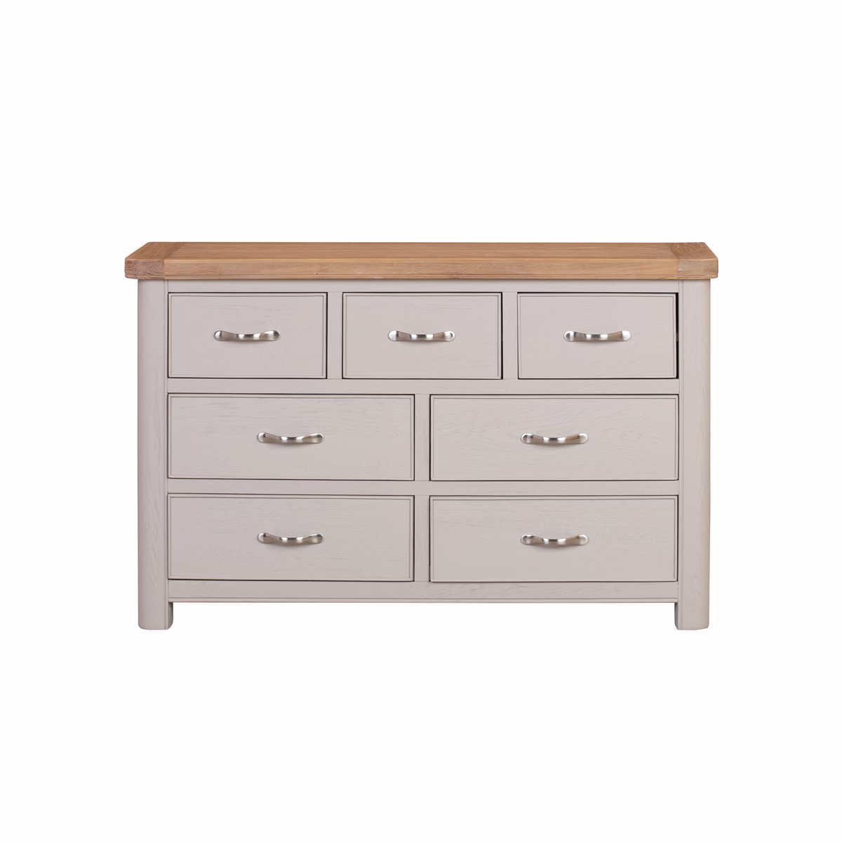 Canterbury Painted Three Over Four Wide Chest of Drawers