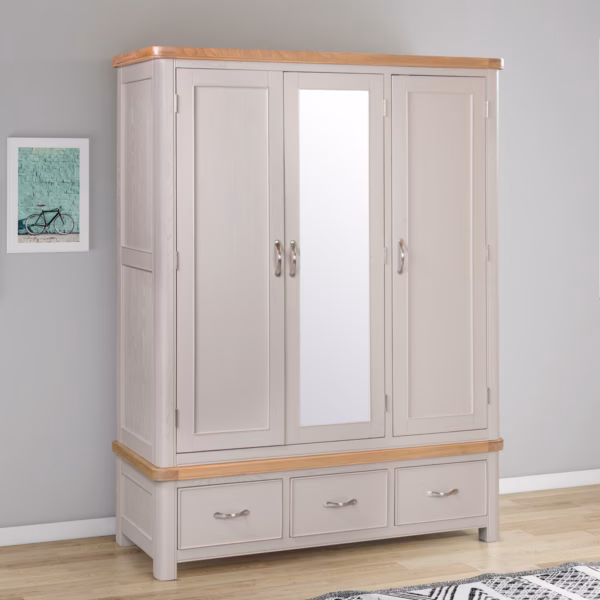 Canterbury Painted Triple Wardrobe