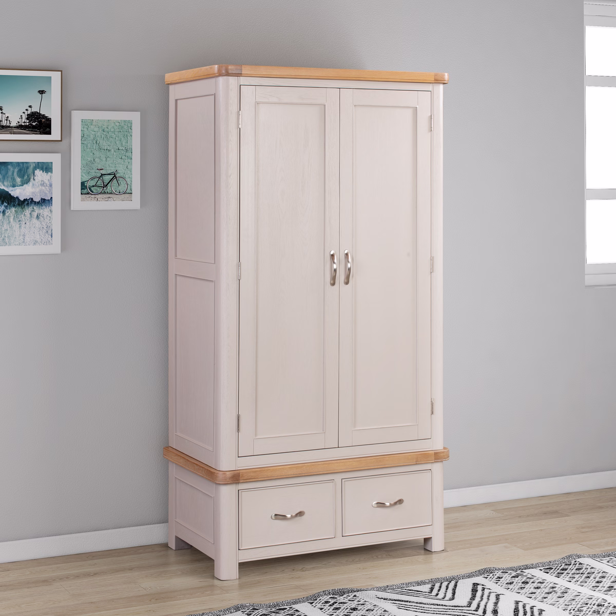 Canterbury Painted Double Wardrobe