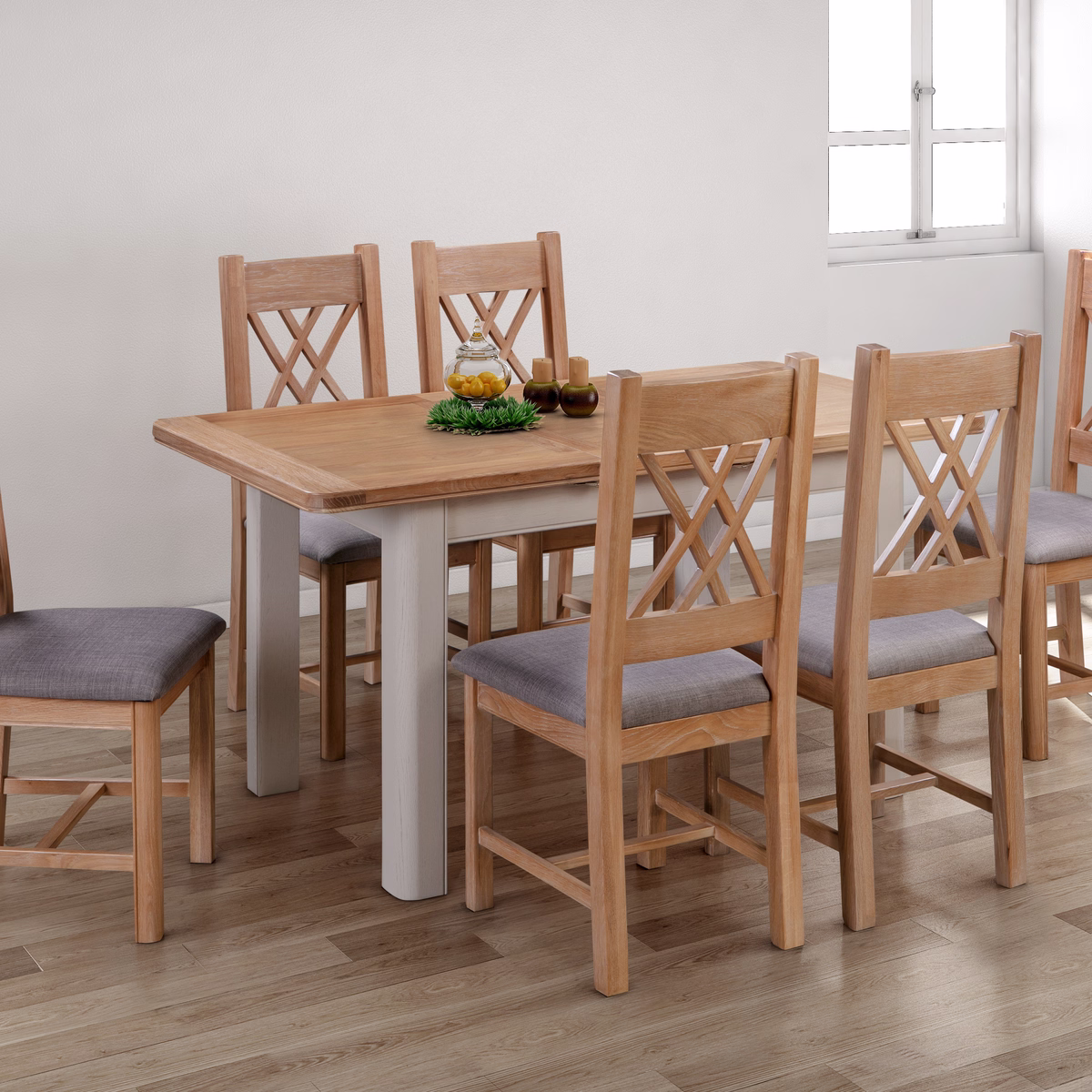 Canterbury Painted Small Extending Dining Table